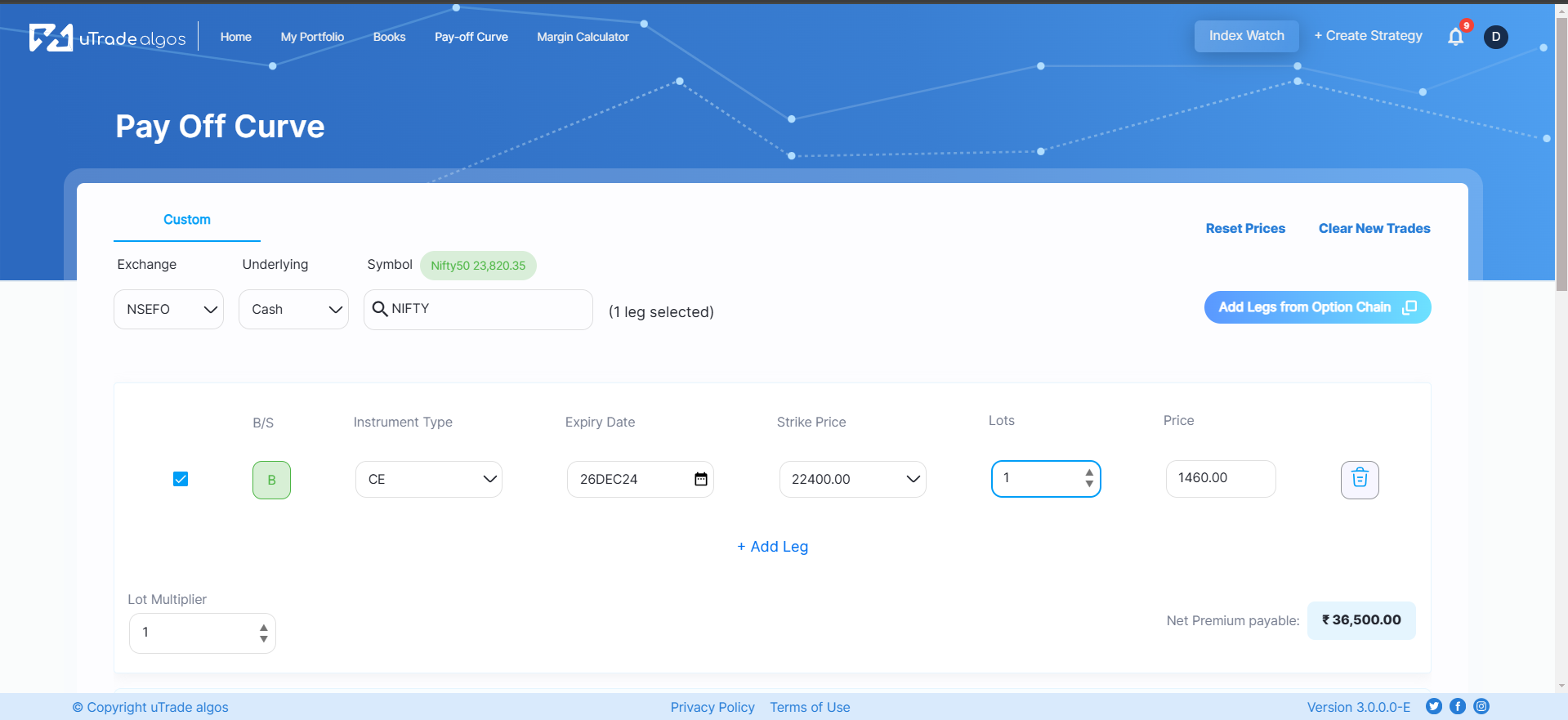 Begin Trading